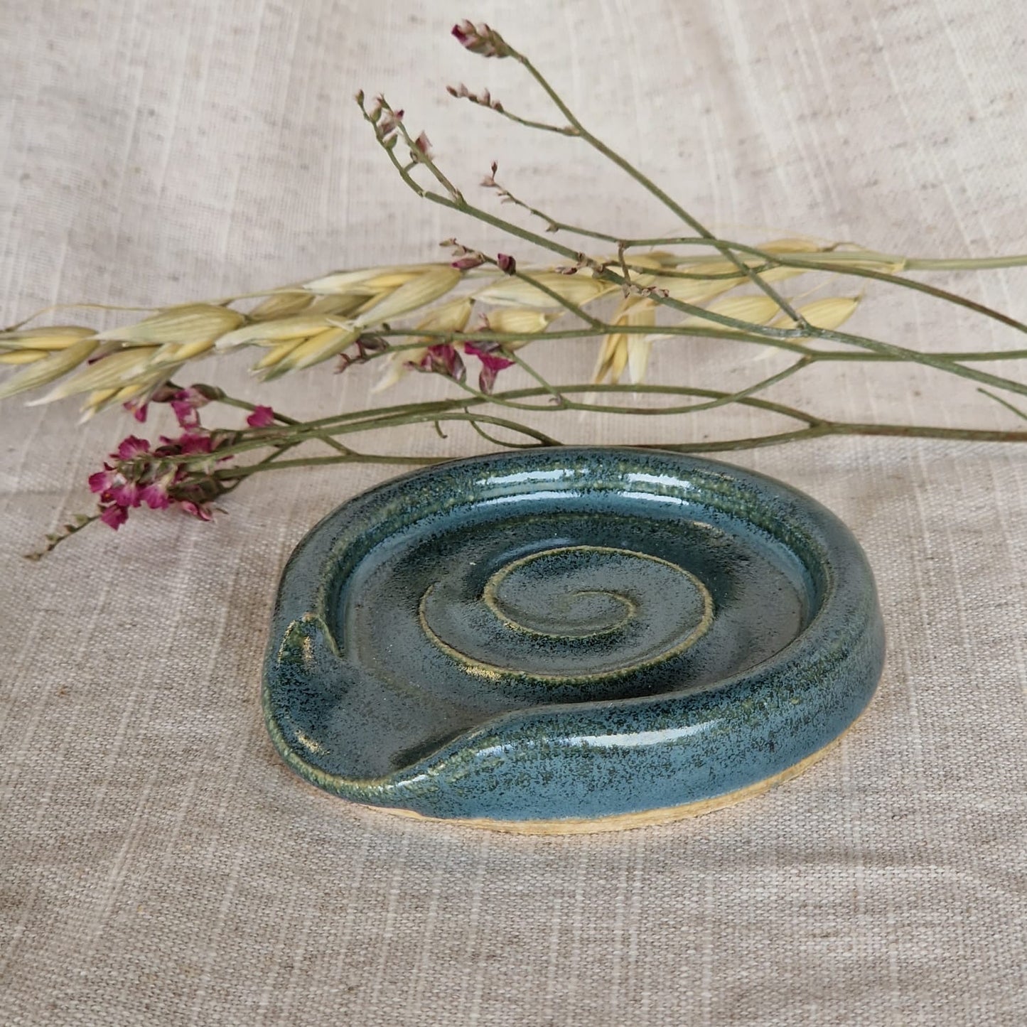 Green mini spoon rest