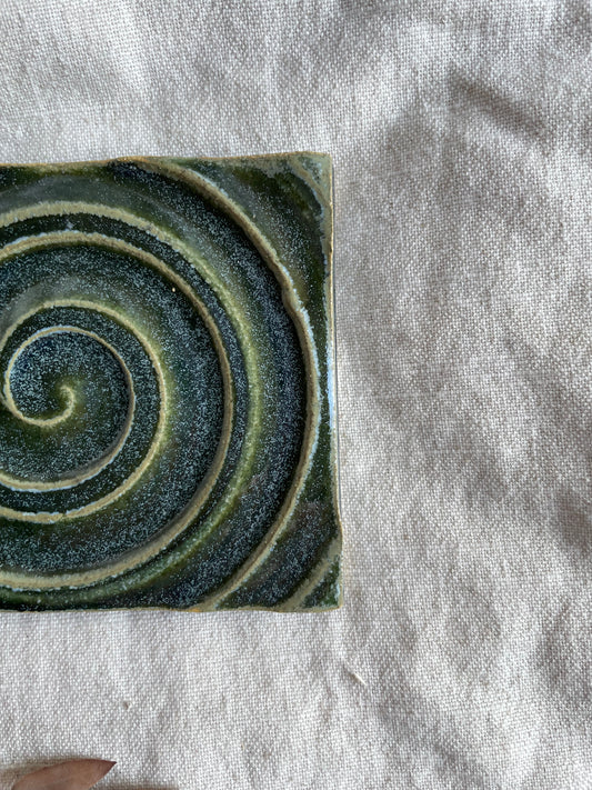 Green Rectangular Soap Dish