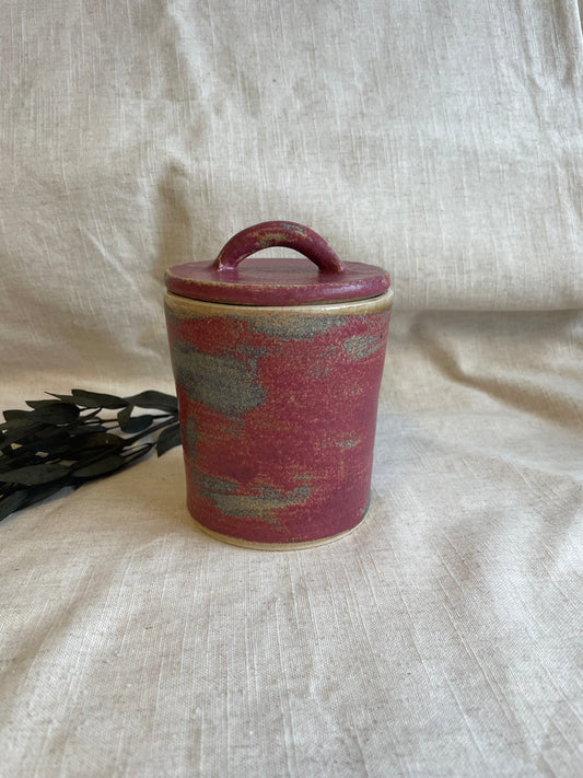 Dark Pink Butter Crock