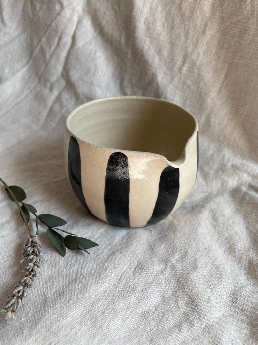 Stripe Matcha Bowl