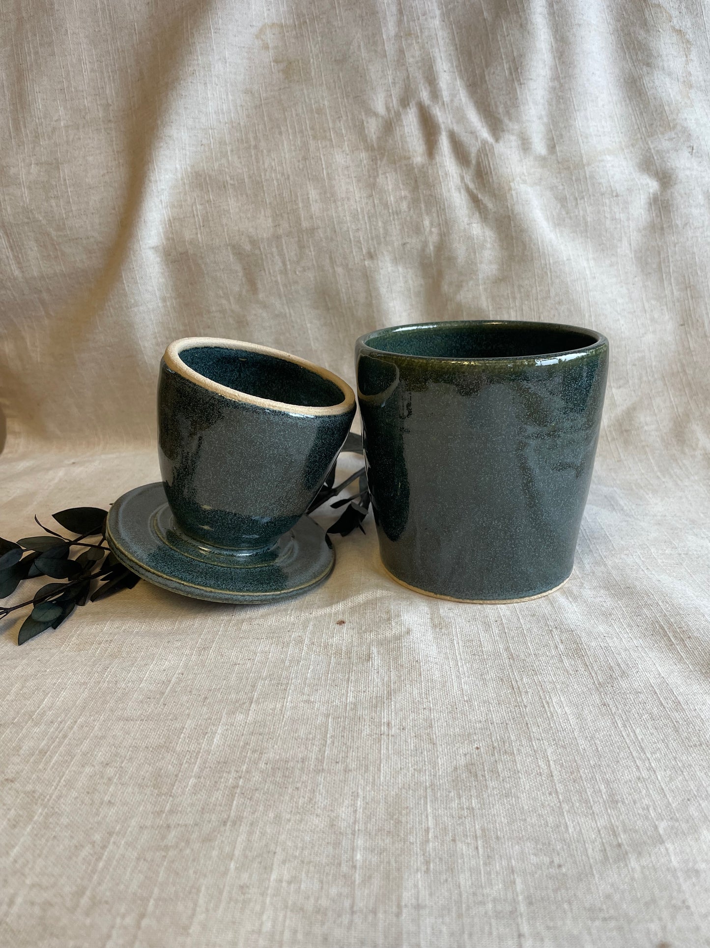 Green Butter Crock