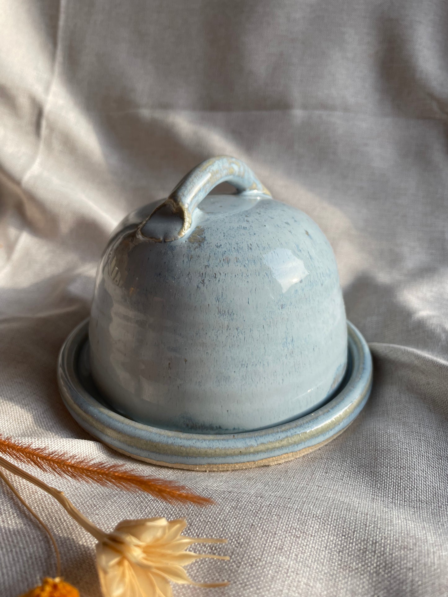 Sky Blue Butter Dish