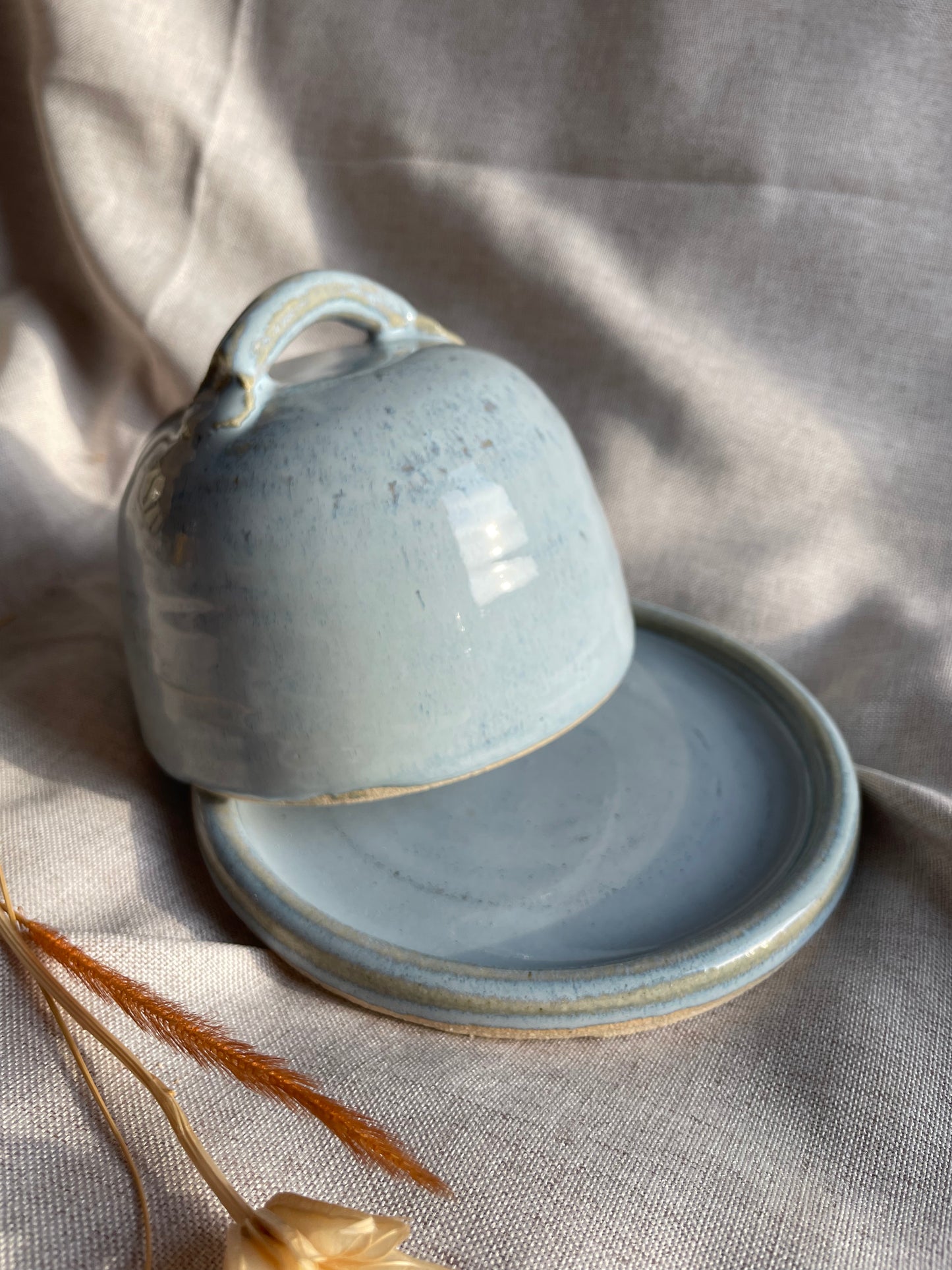 Sky Blue Butter Dish