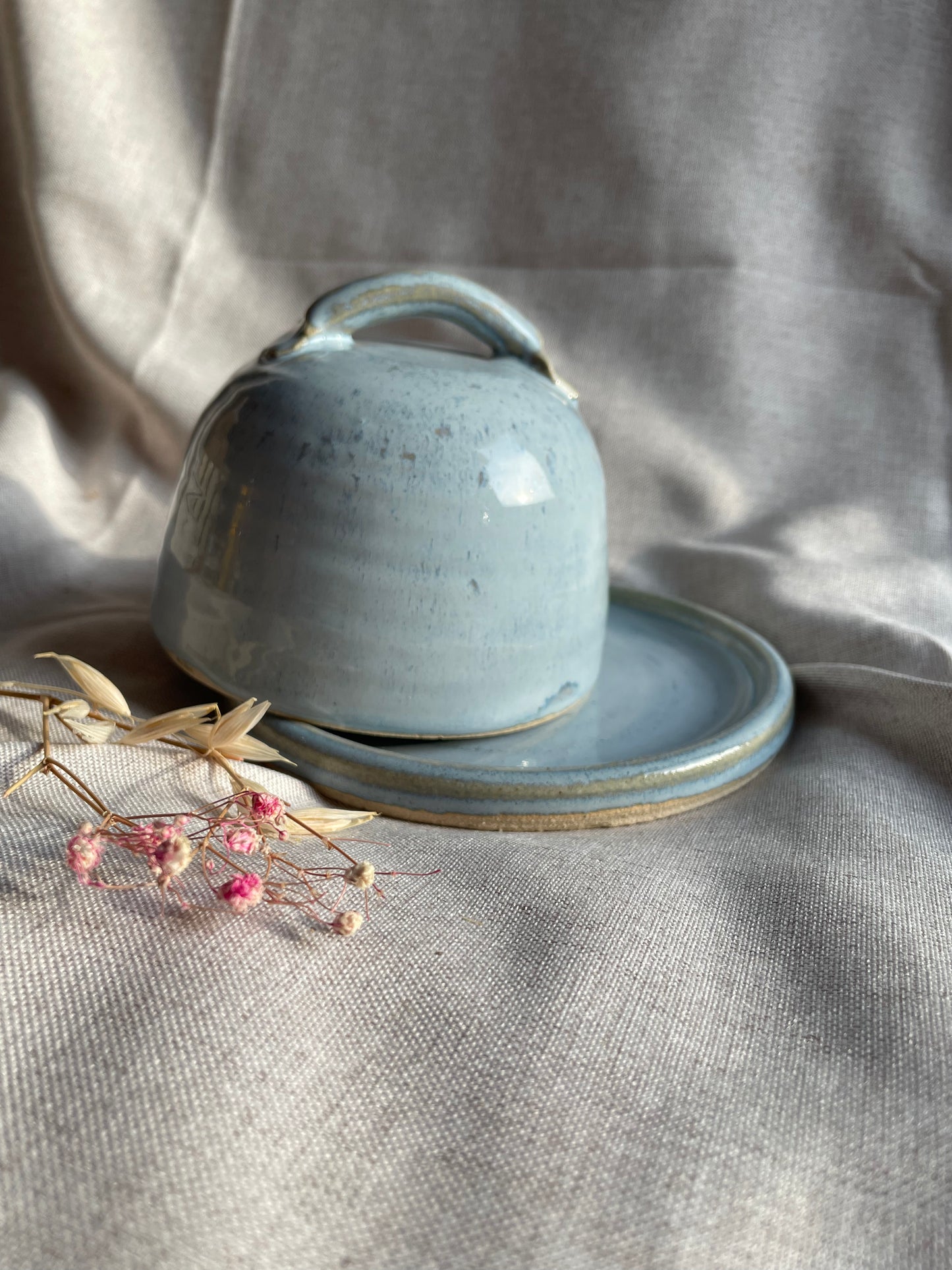 Sky Blue Butter Dish
