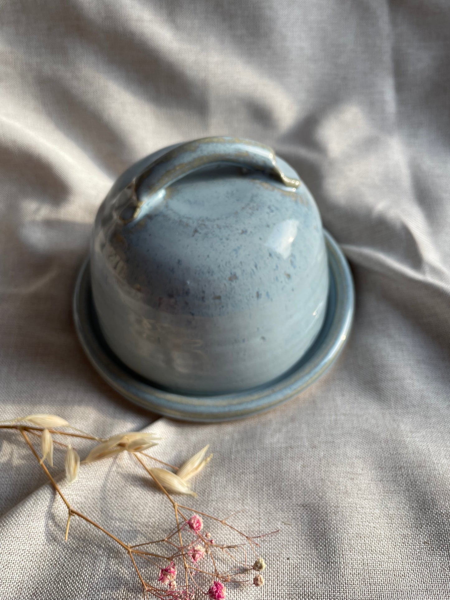 Sky Blue Butter Dish