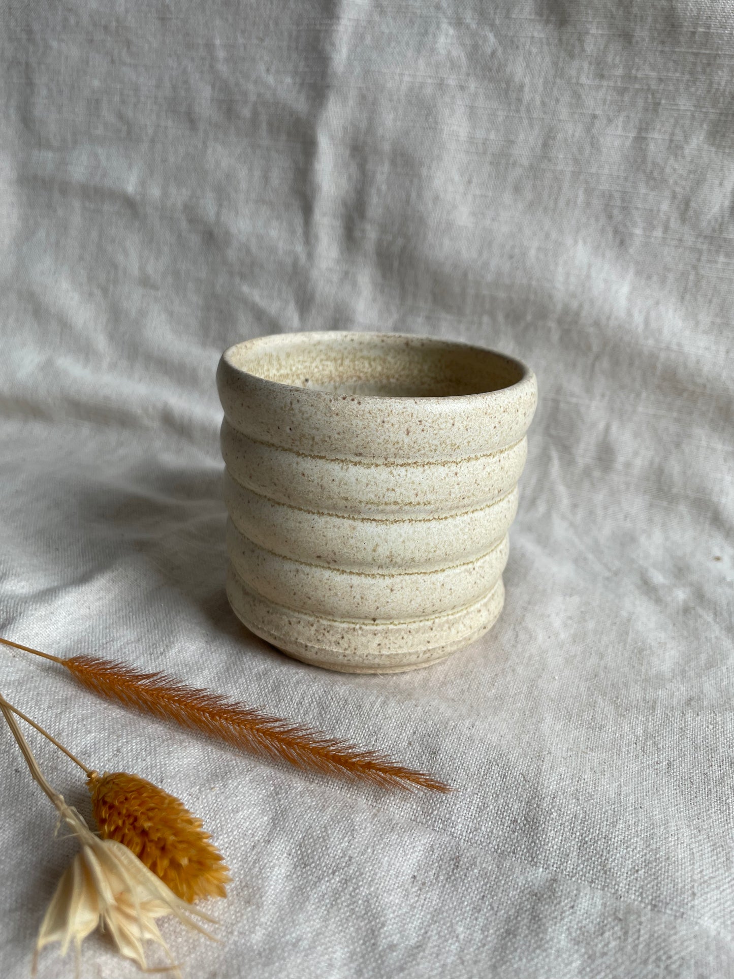 Cream Bubble Ceramic Cup or Planter 200ml
