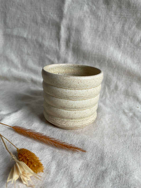Cream Bubble Ceramic Cup or Planter 200ml