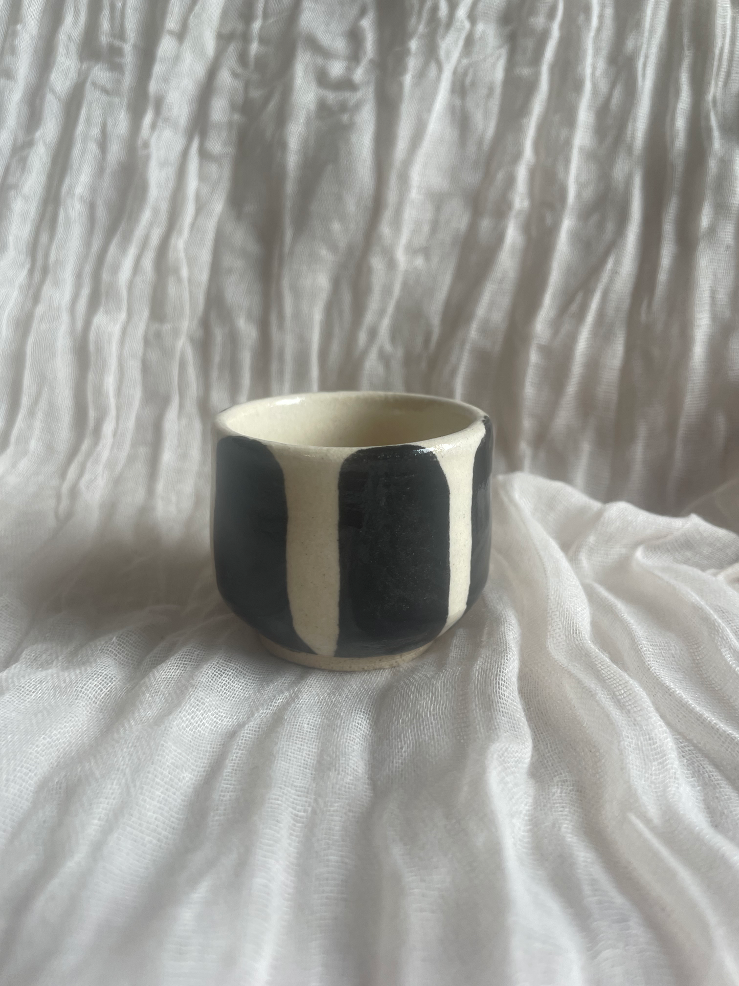 Stripe Footed Espresso Cup