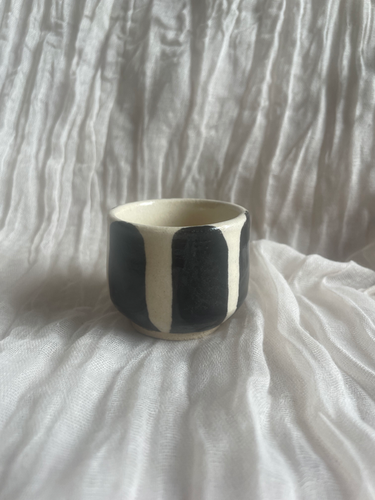 Stripe Footed Espresso Cup
