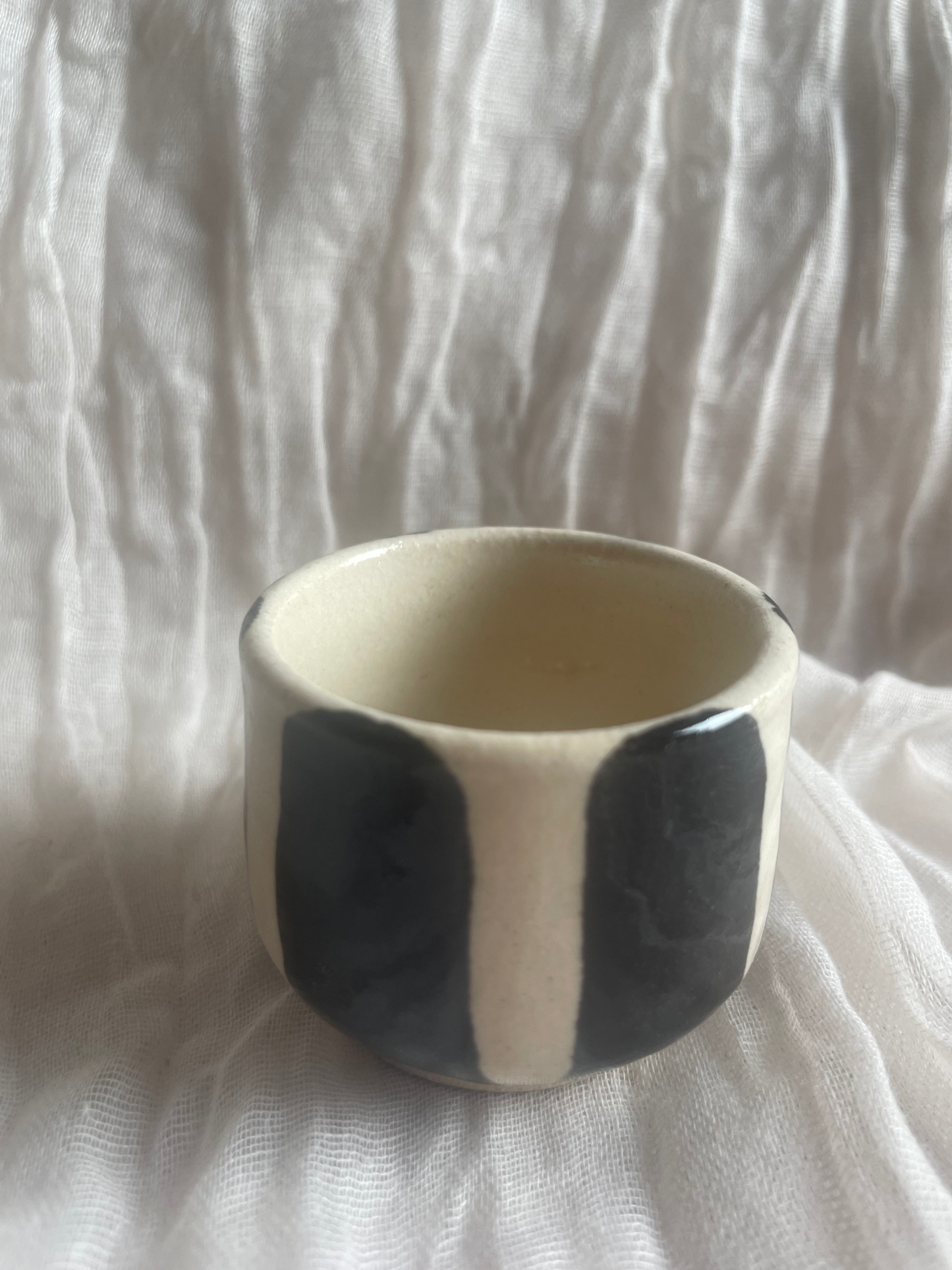 Stripe Footed Espresso Cup