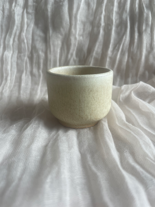 Cream Footed Espresso Cup
