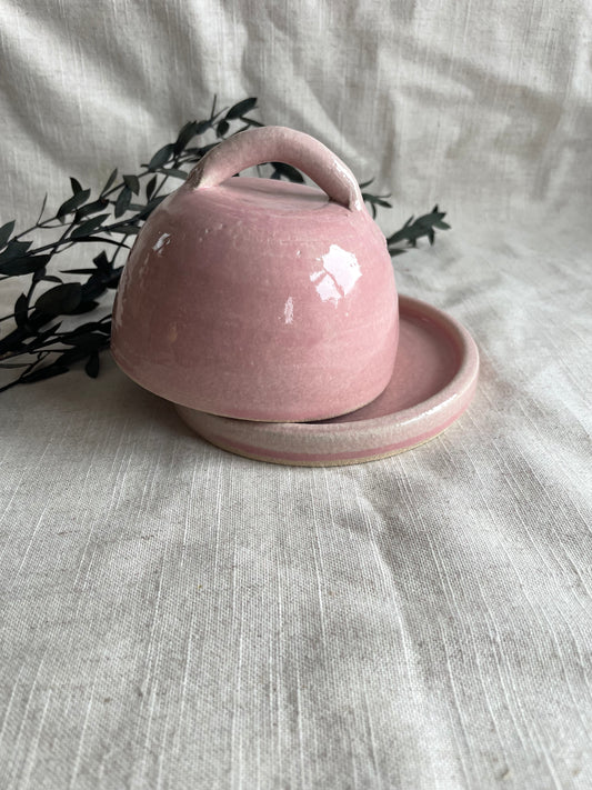 Candy Floss Pink Butter Dish