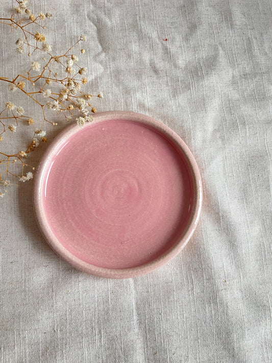 Candy Floss Pink Cake Plate