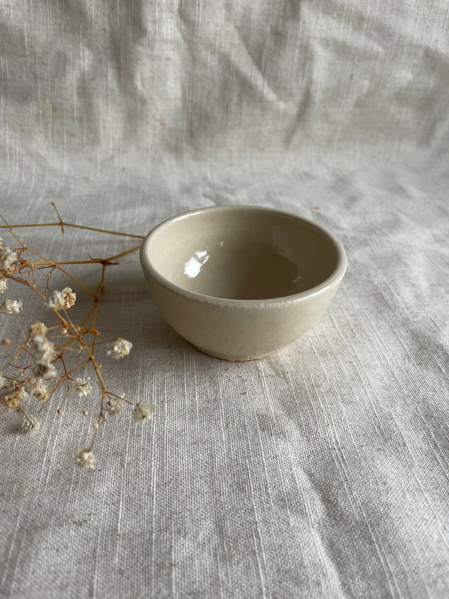 White Condiment Pot