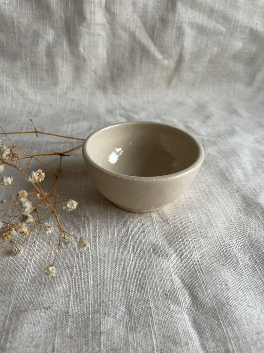 White Condiment Pot