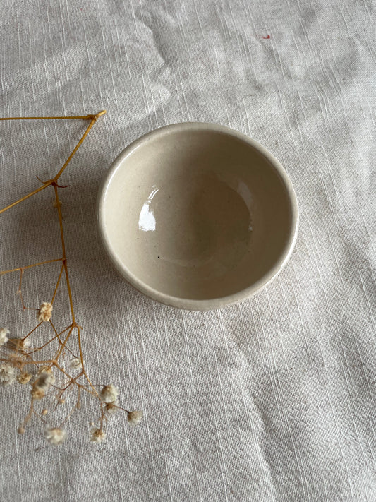 White Condiment Pot