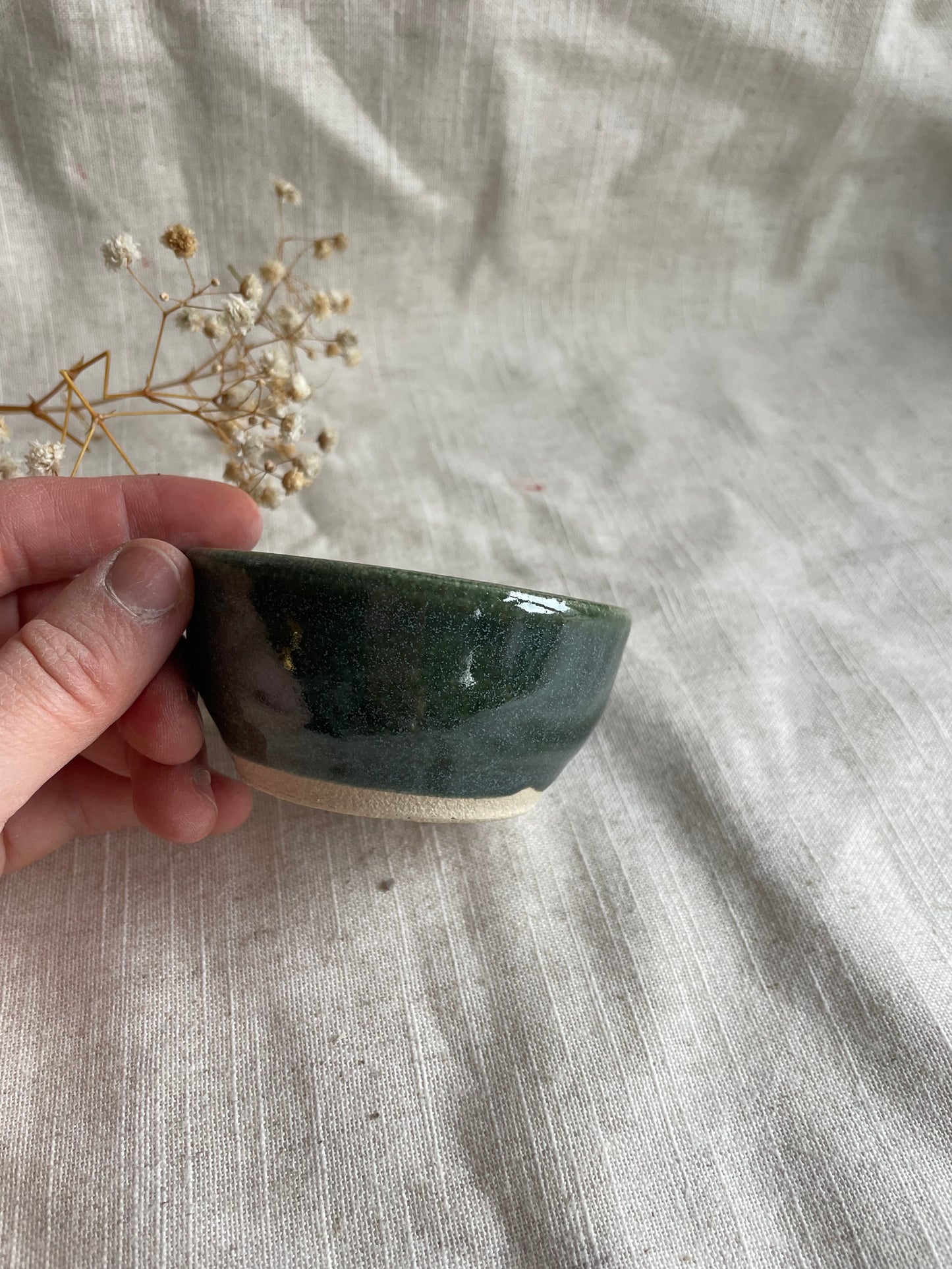 Green Condiment Pot