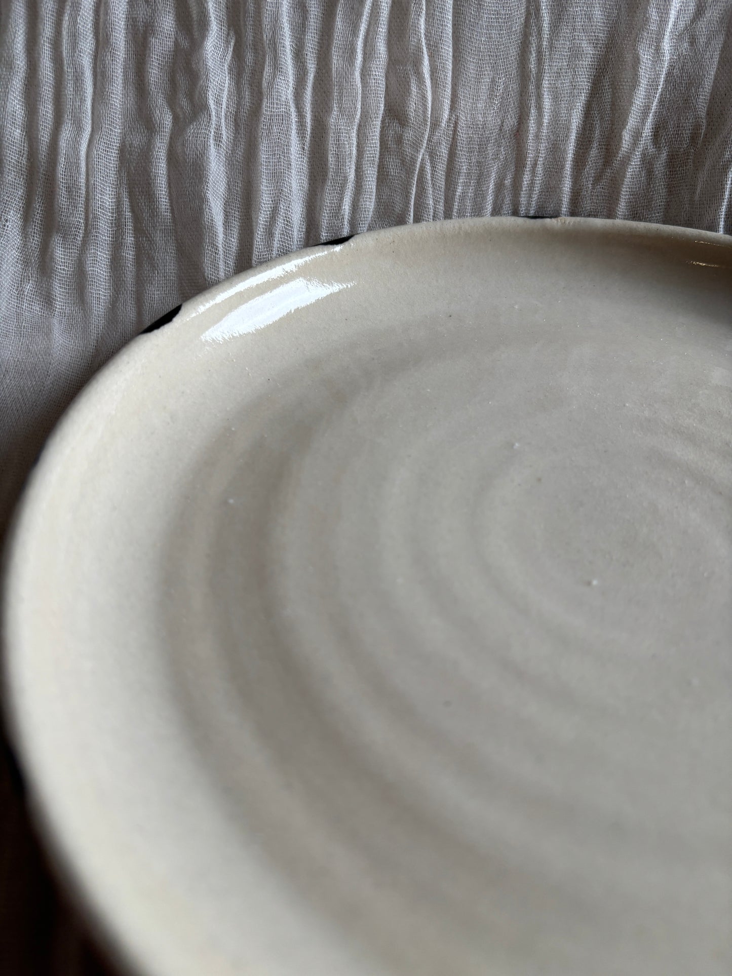 Stripe Coupe Dinner Plate