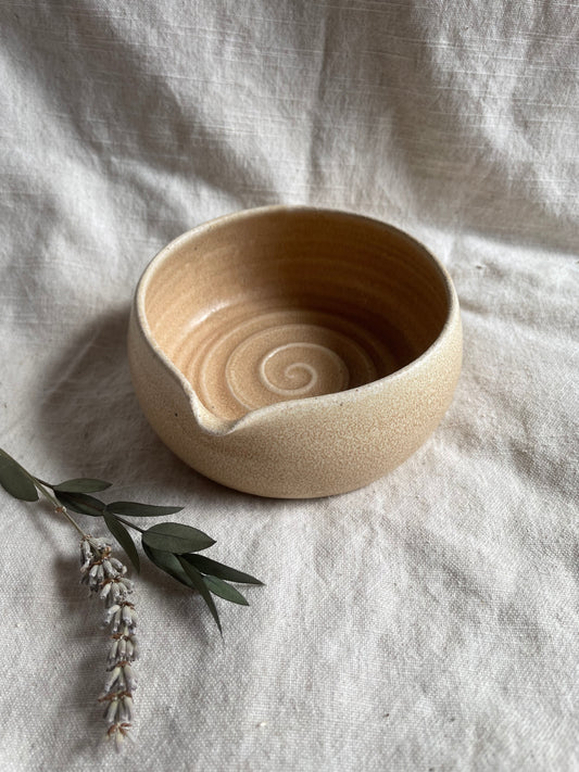 Cream Shaving Bowl
