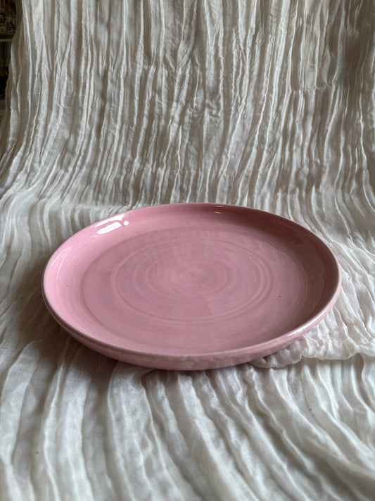 Candy Floss Pink Coupe Dinner Plate