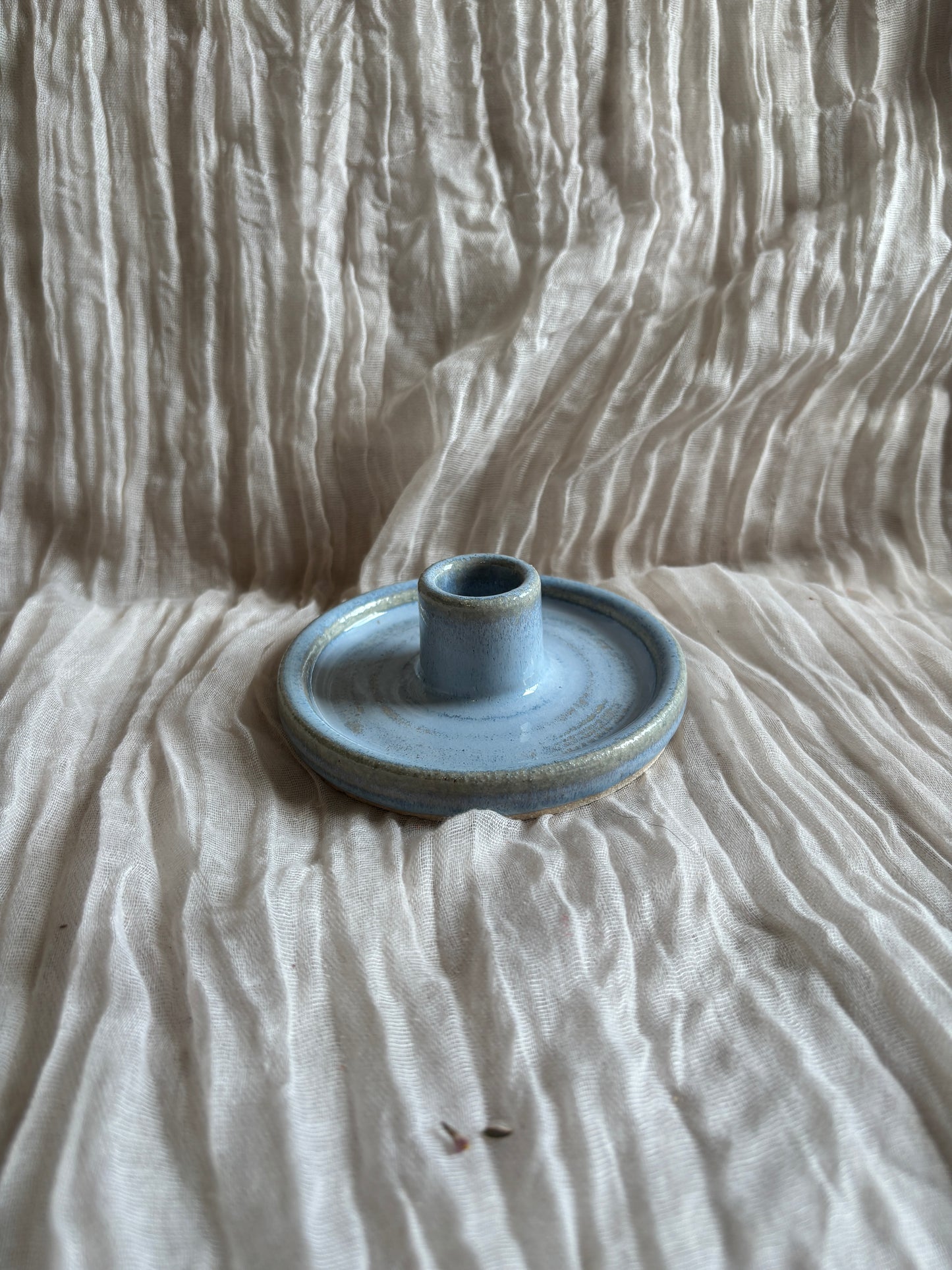 Sky Blue Candlestick Holder