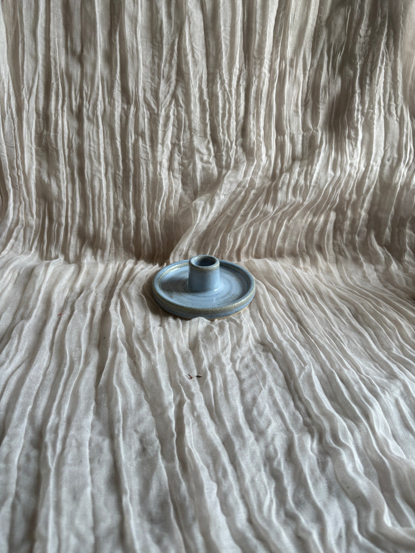 Sky Blue Candlestick Holder