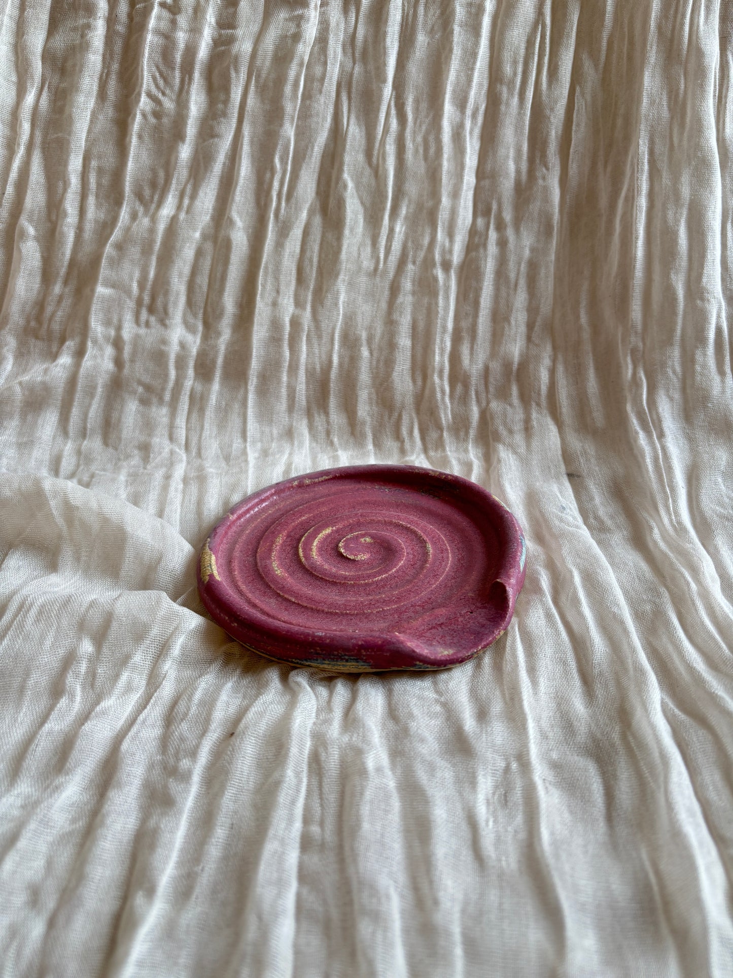 Dark Pink Spoon Rest