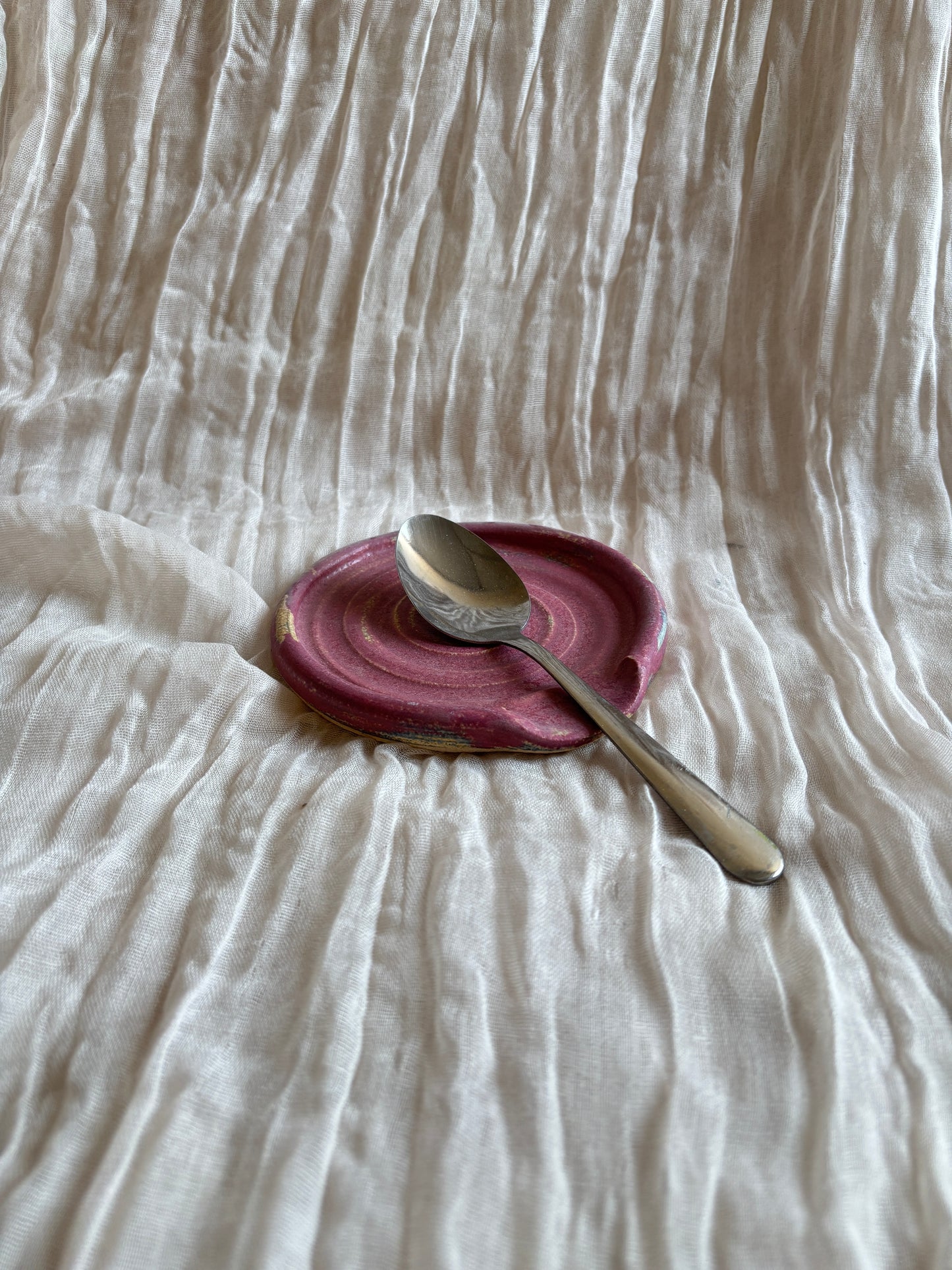 Dark Pink Spoon Rest
