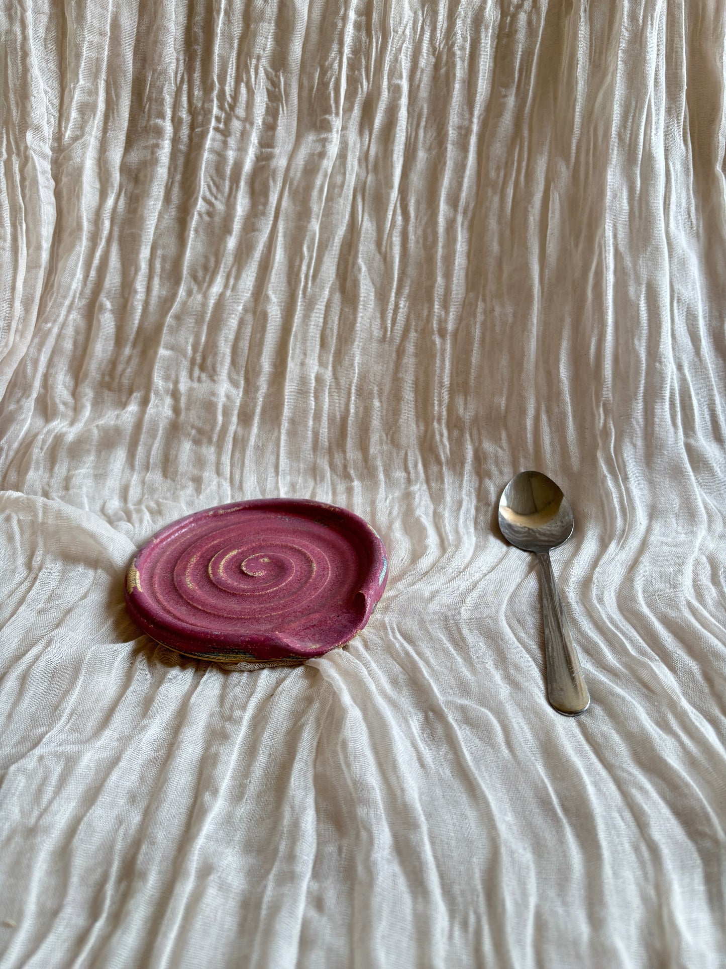 Dark Pink Spoon Rest