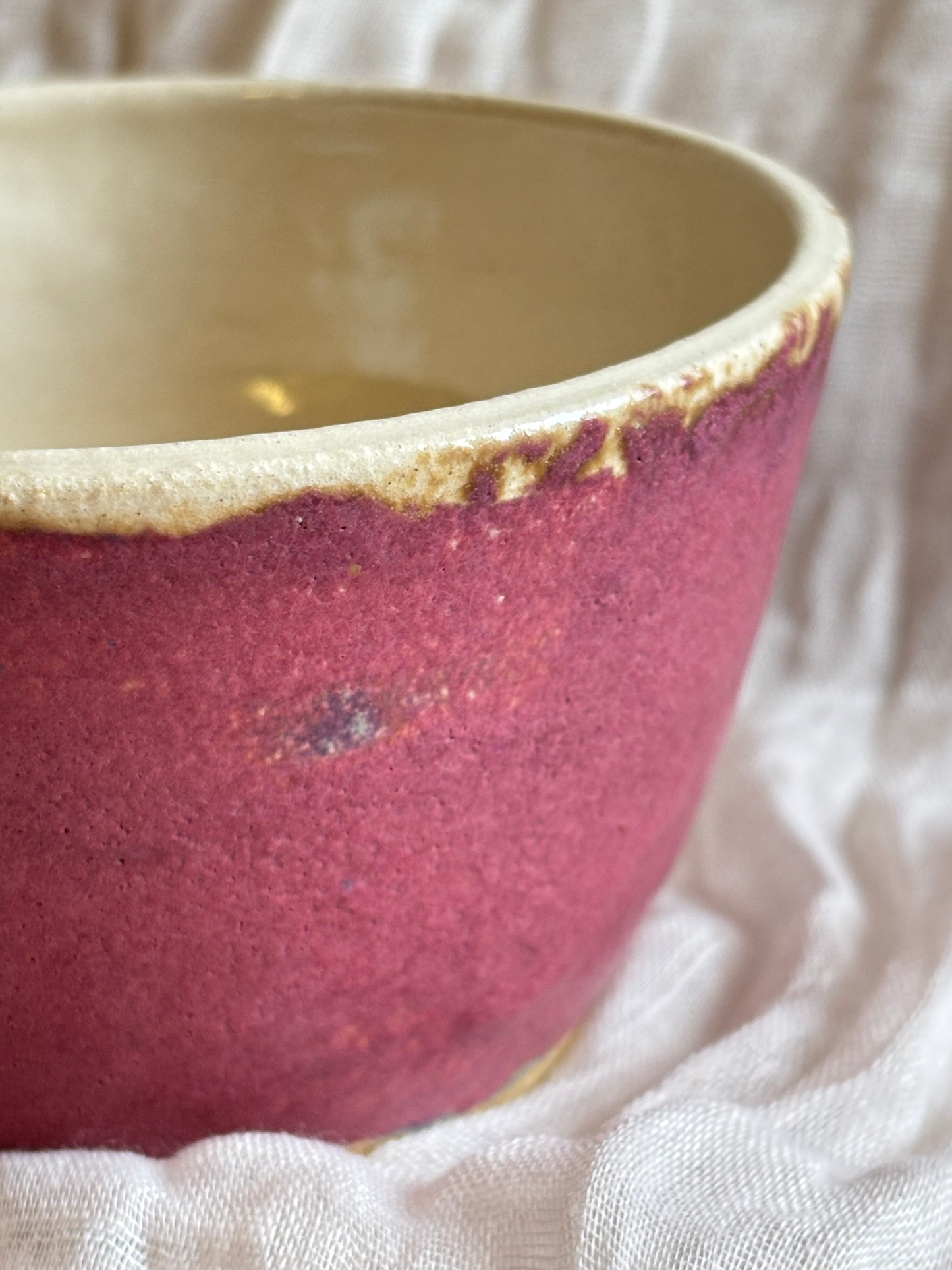 Dark Pink Medium Bowl