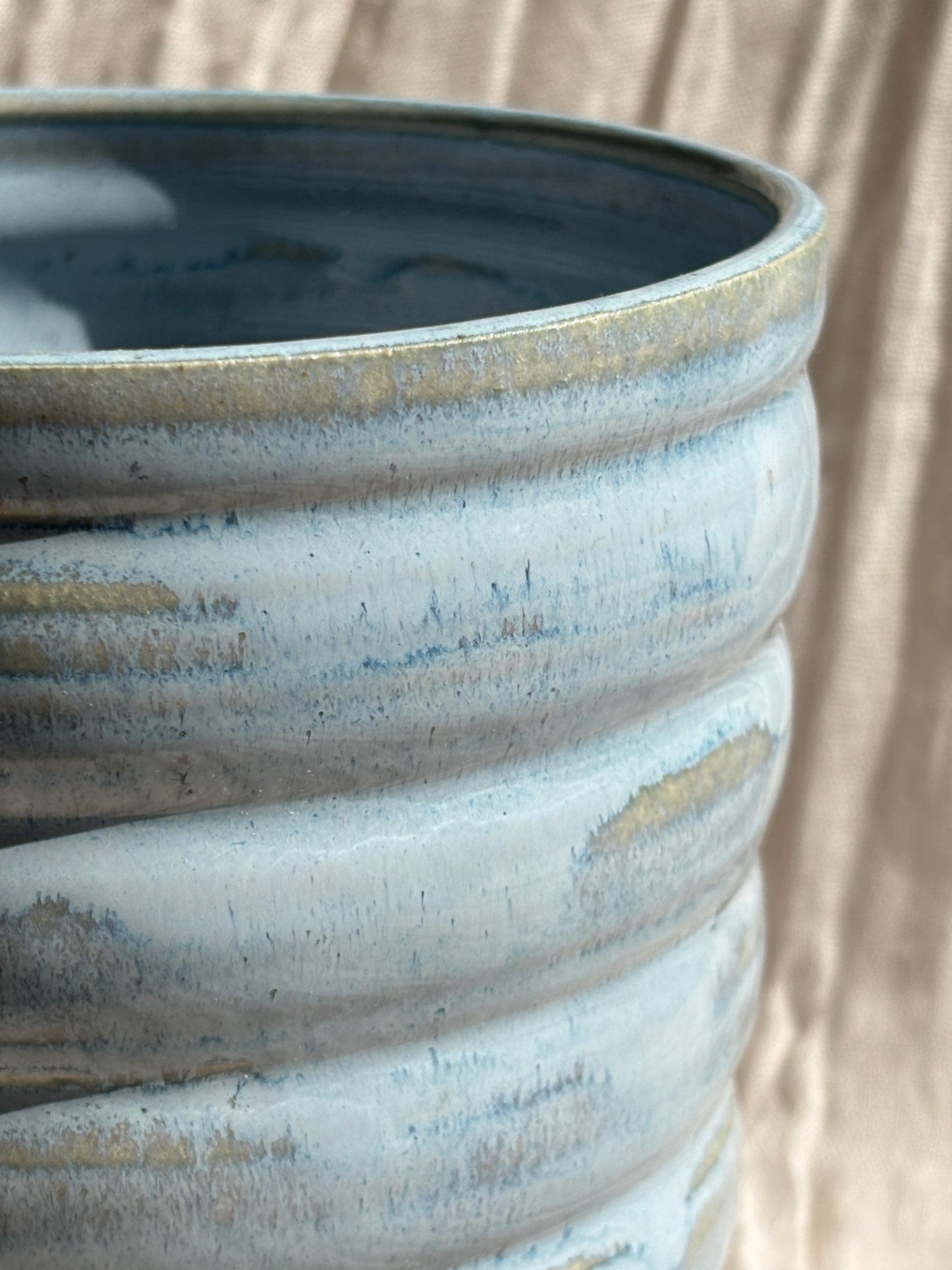Sky Blue Bubble Planter