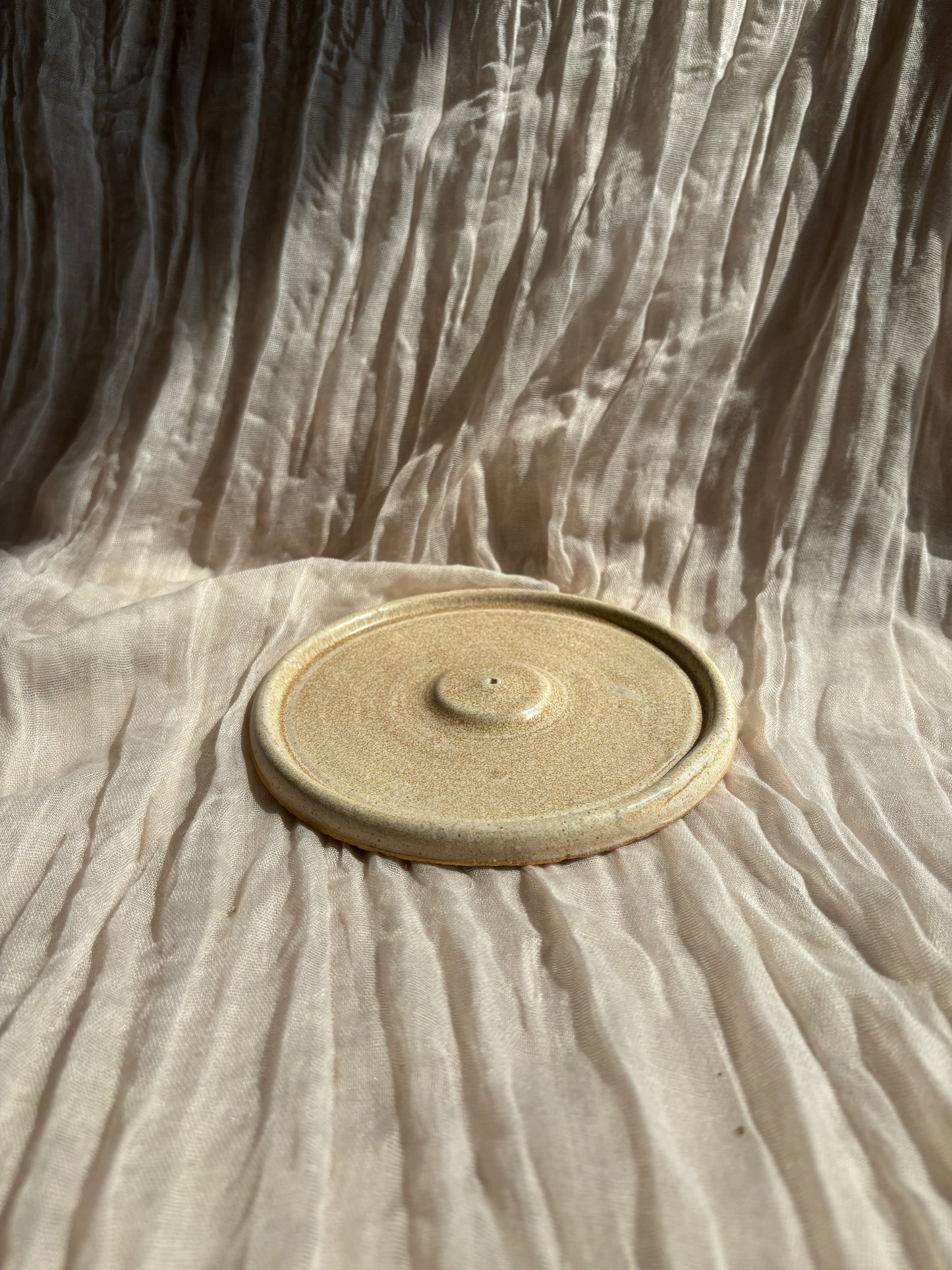 Cream Incense Stick Holder