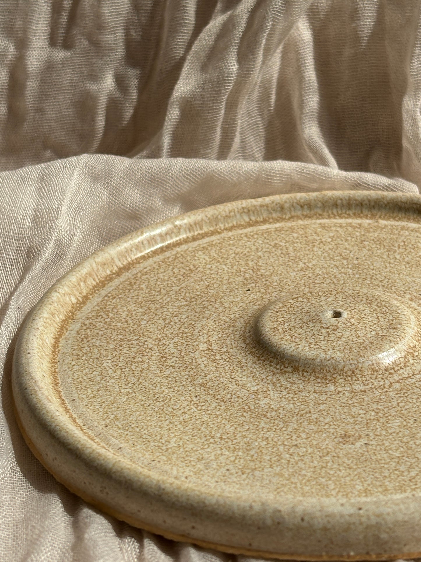 Cream Incense Stick Holder