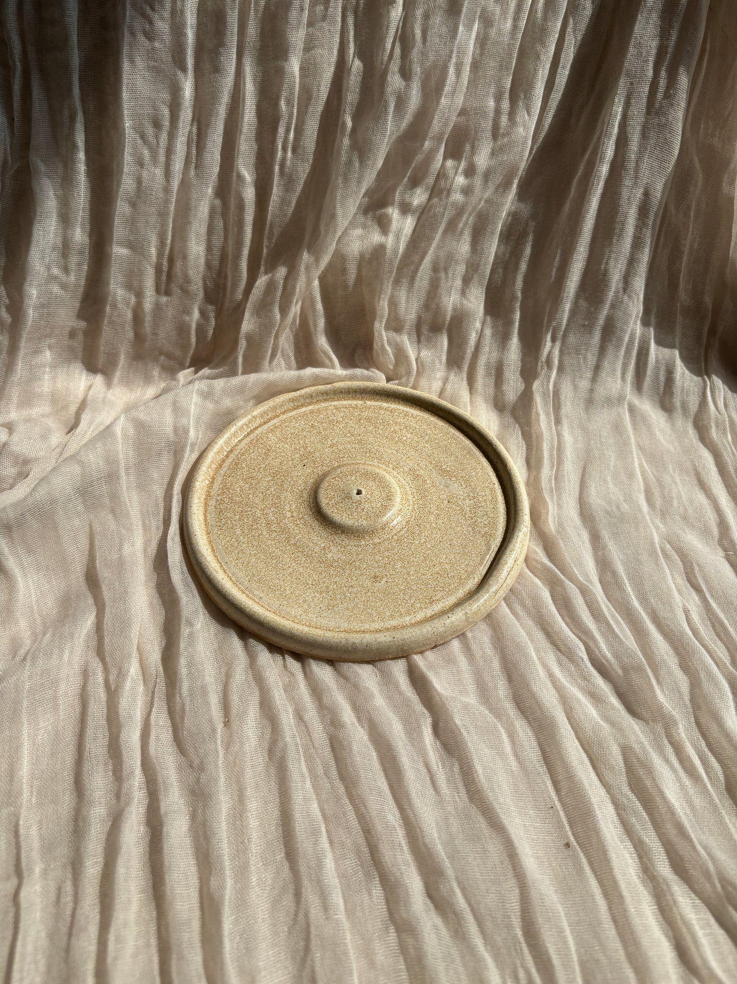 Cream Incense Stick Holder