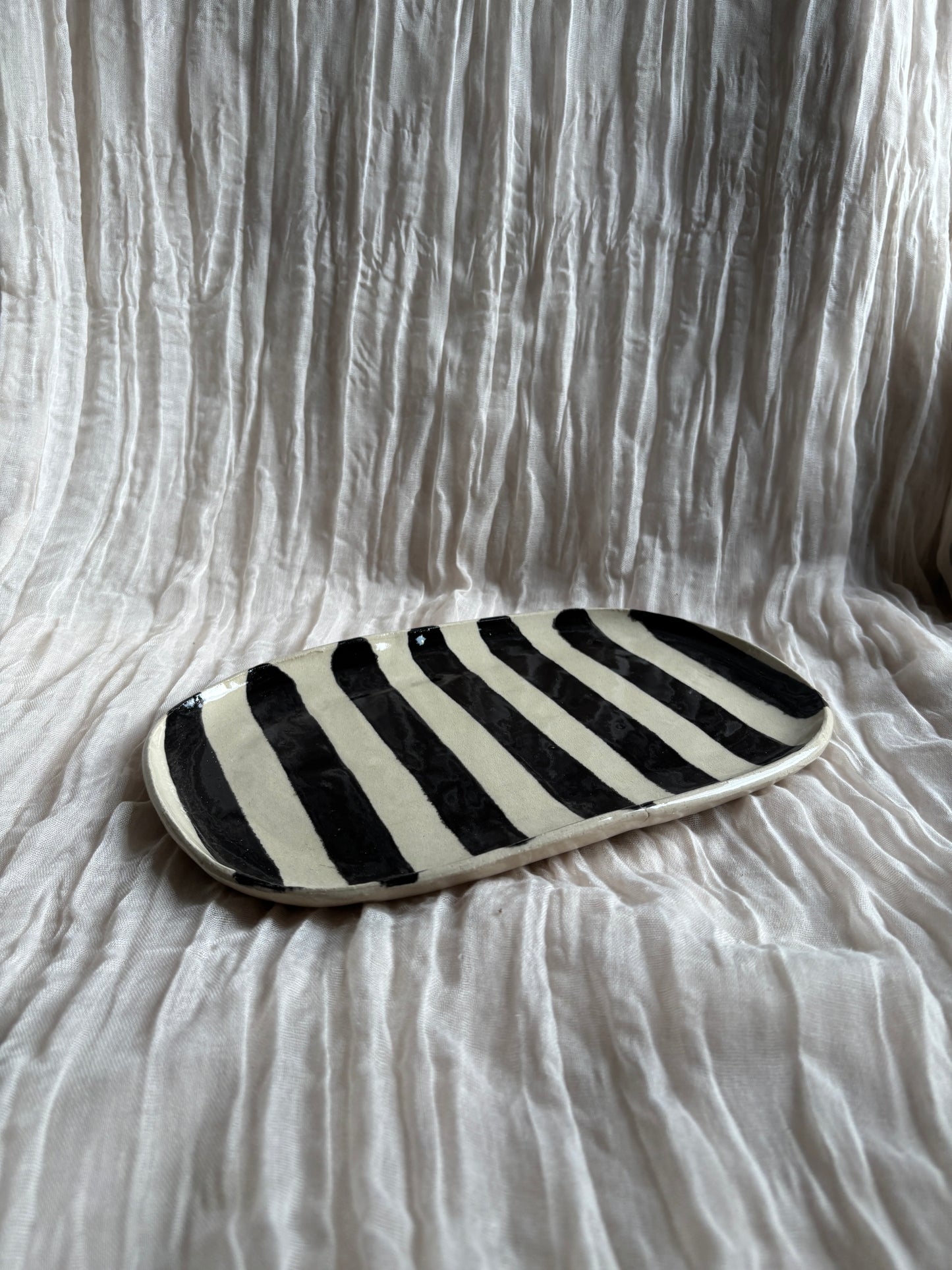 Stripe Large Platter