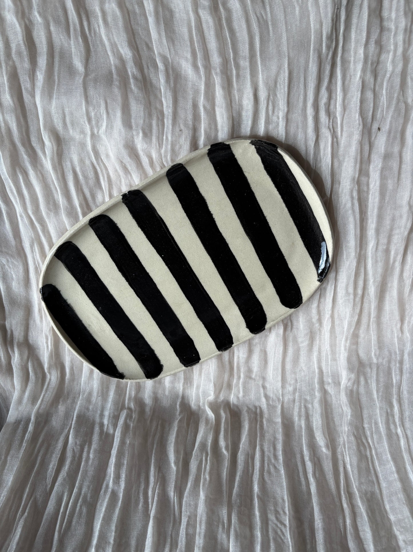 Stripe Large Platter