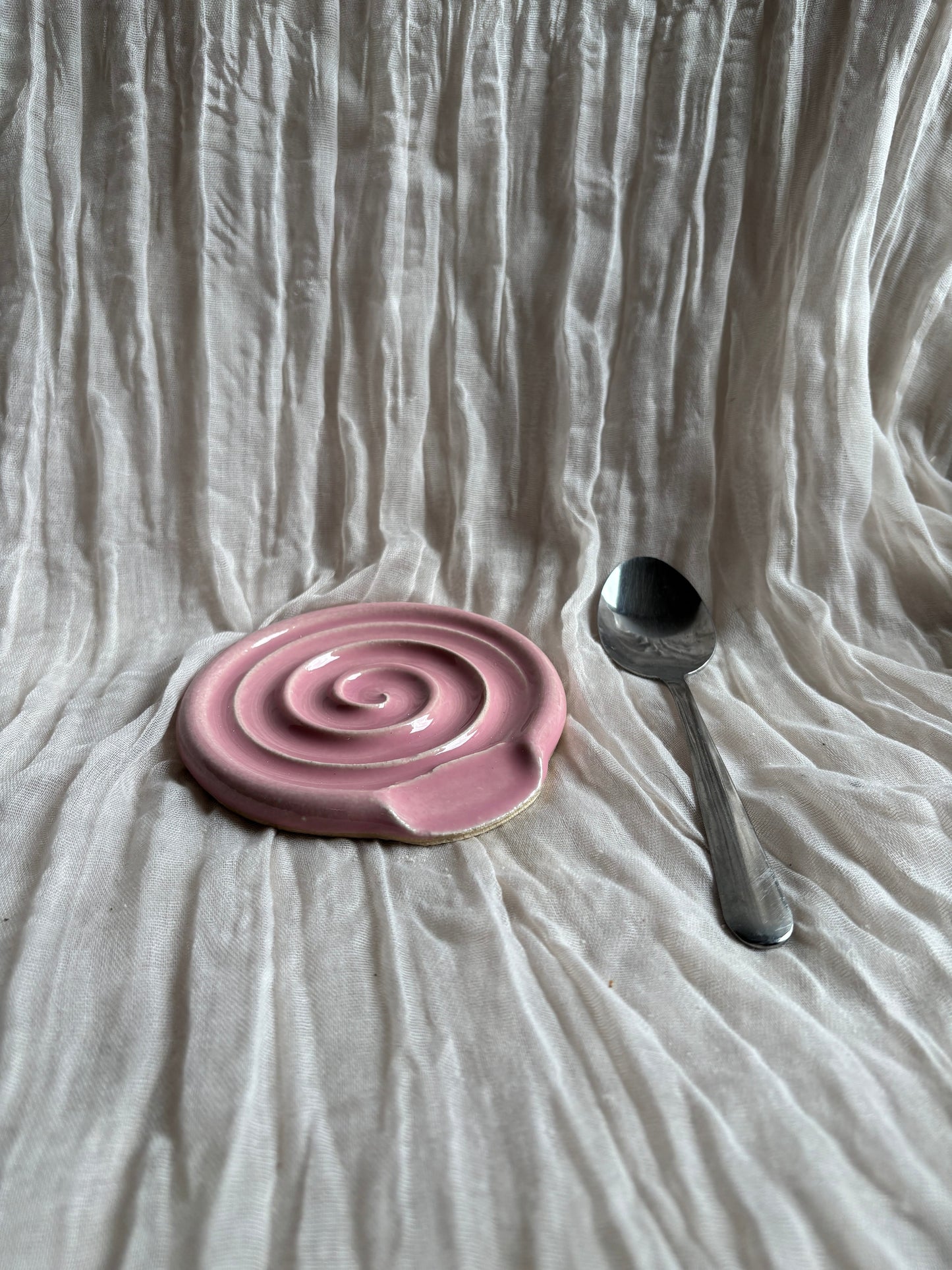 Candy Floss Pink Spoon Rest