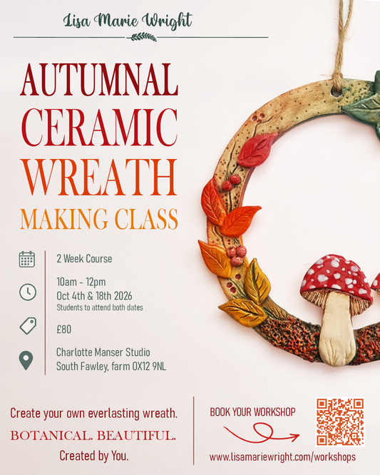 Autumnal Ceramic Wreath Workshop