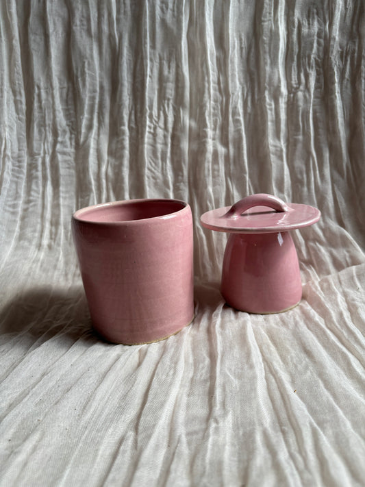 Candy Floss Pink Butter Crock