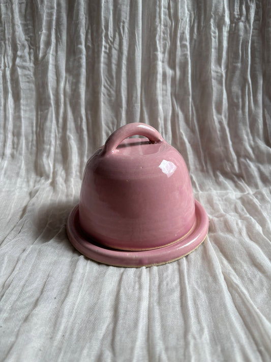 Candy Floss Pink Butter Dish