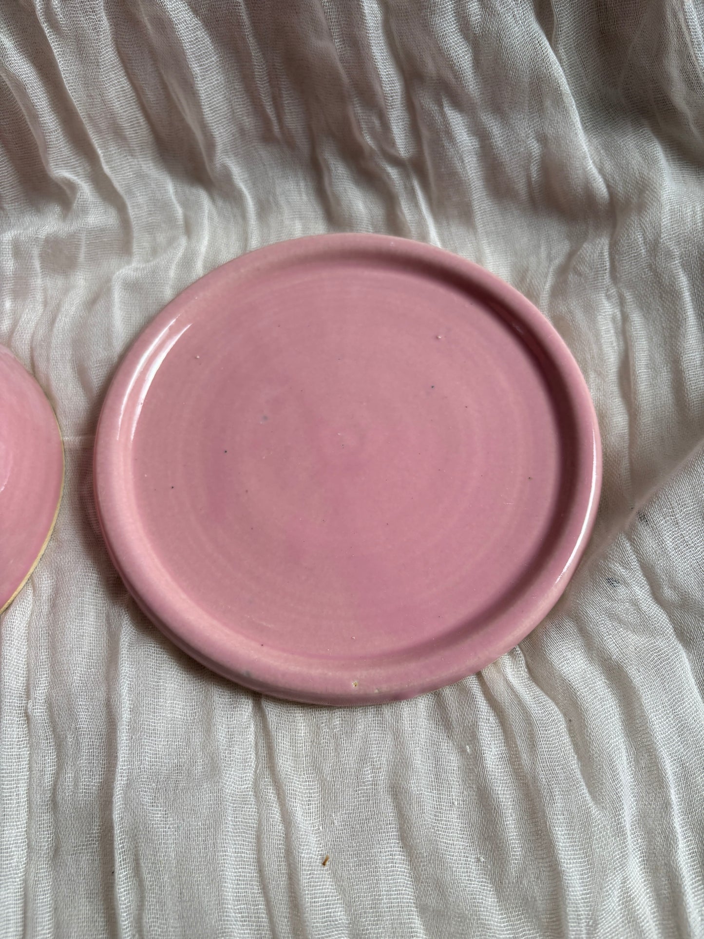 Candy Floss Pink Butter Dish