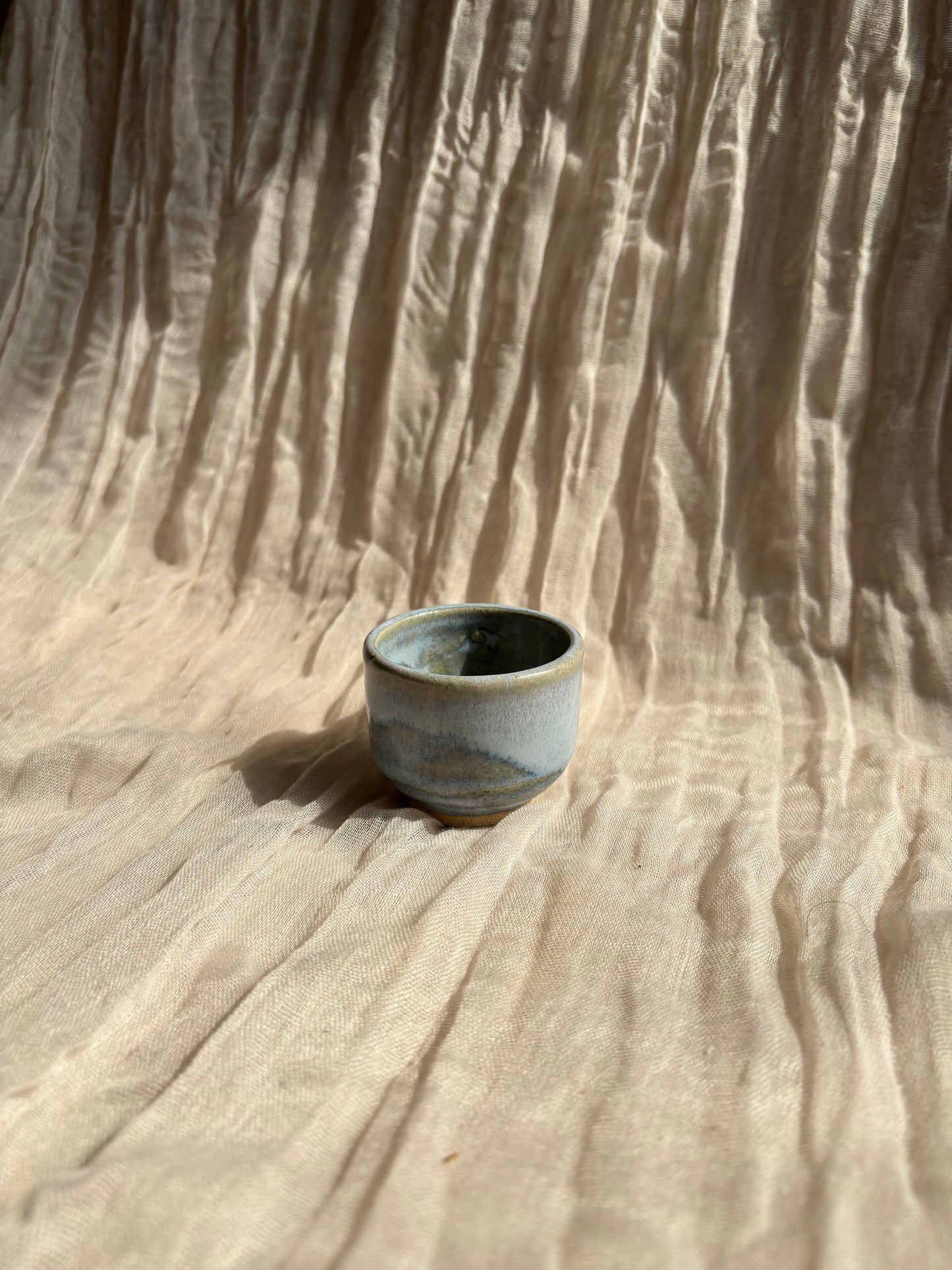 Sky Blue Footed Espresso Cup