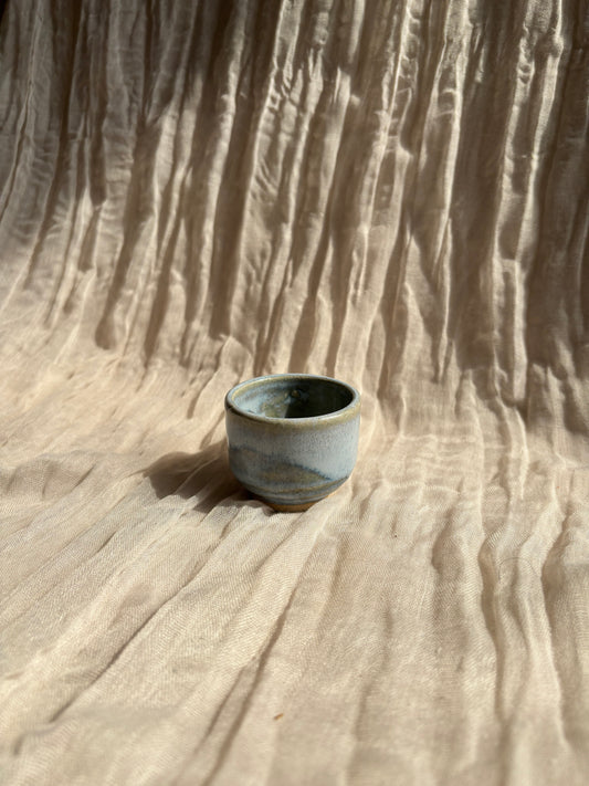 Sky Blue Footed Espresso Cup