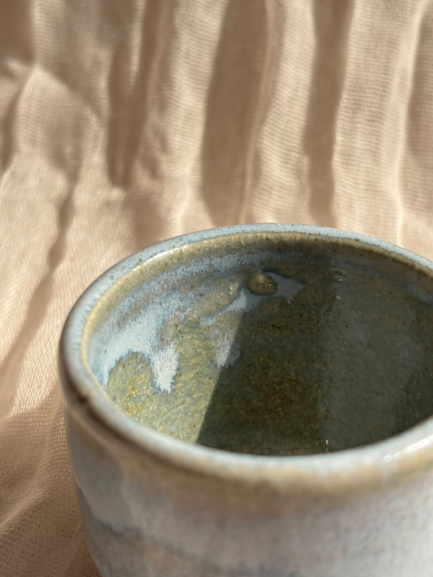 Sky Blue Footed Espresso Cup