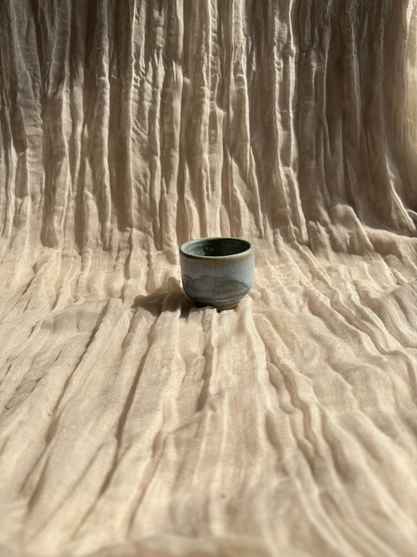 Sky Blue Footed Espresso Cup