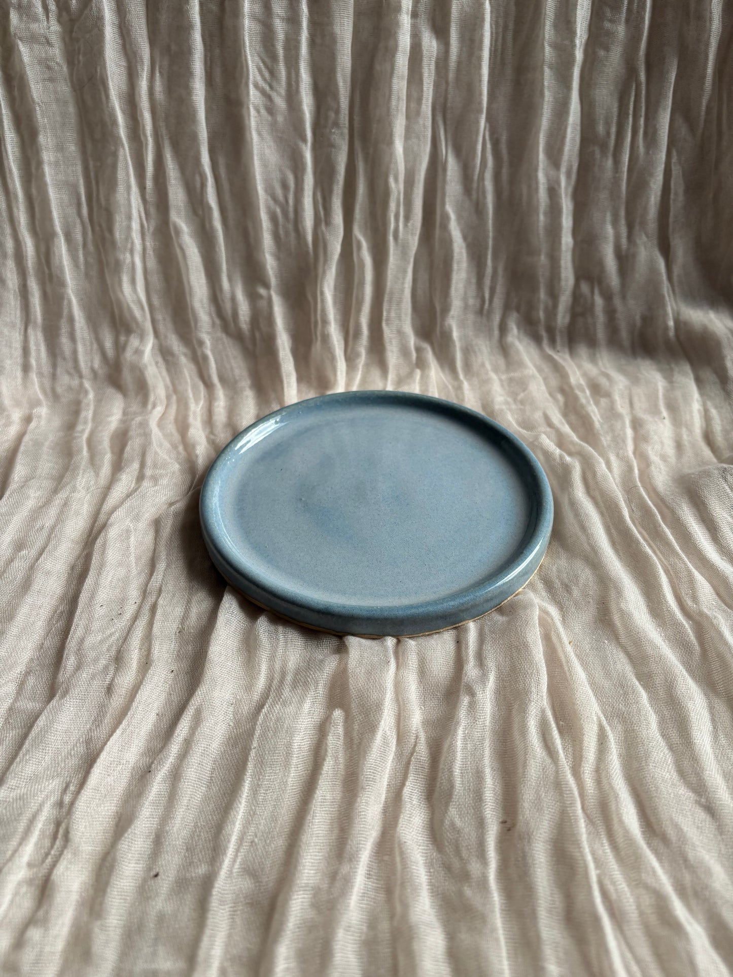 Sky Blue Cake Plate