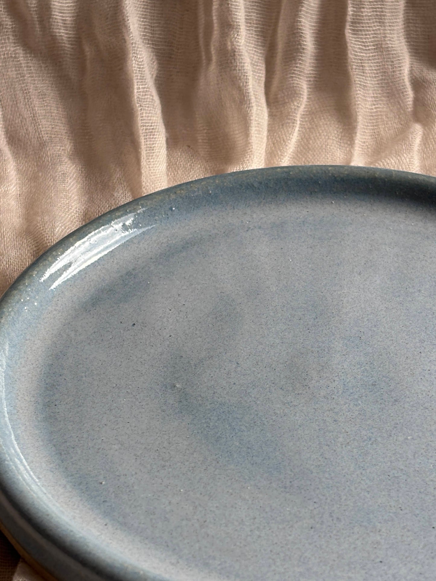 Sky Blue Cake Plate