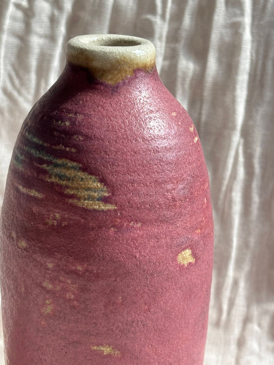 Dark Pink Oil Bottle