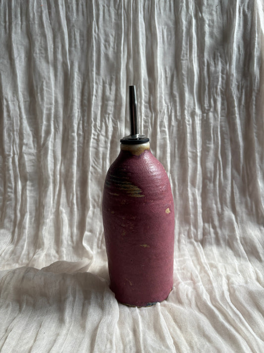 Dark Pink Oil Bottle