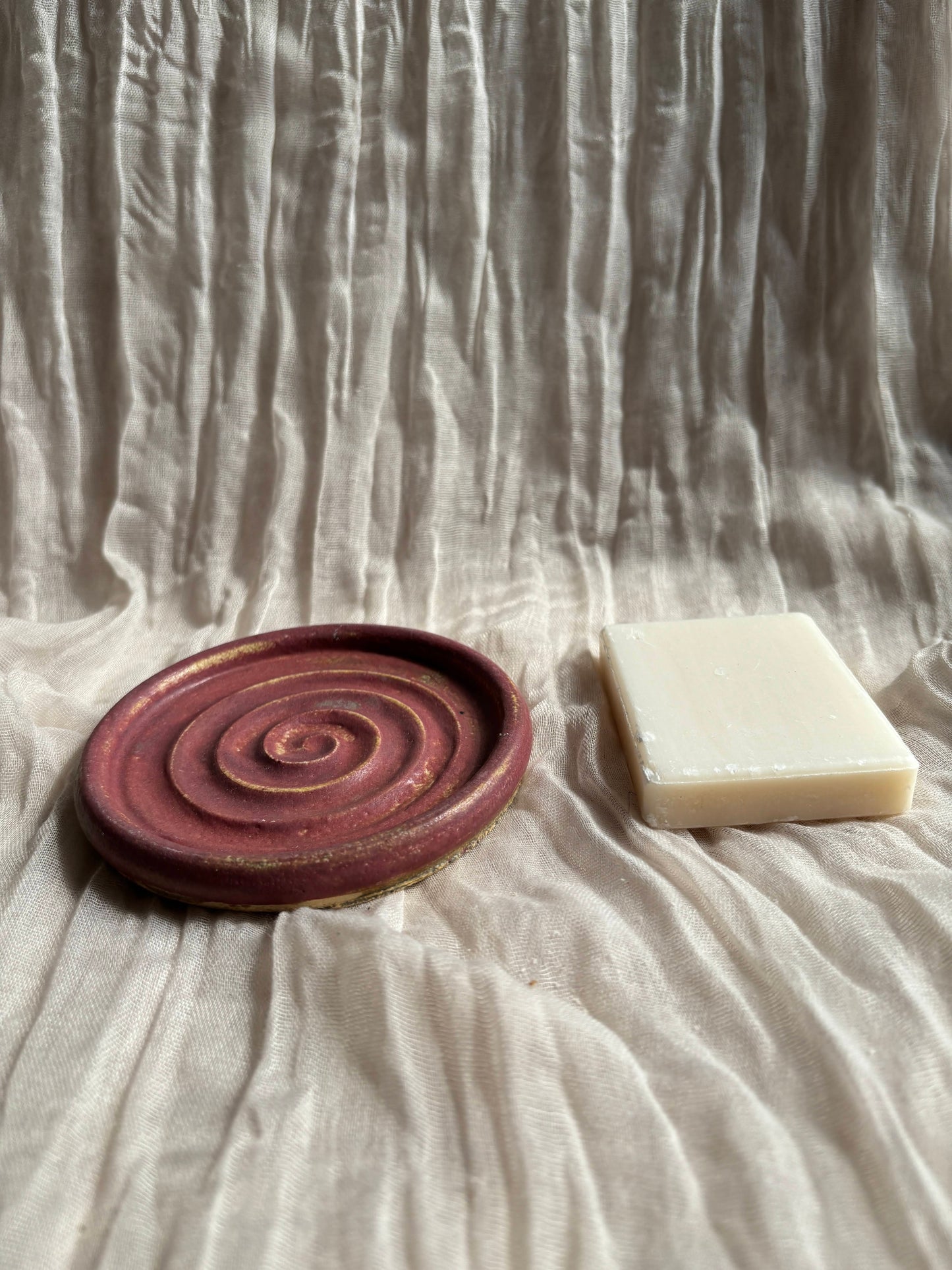 Dark Pink Soap Dish